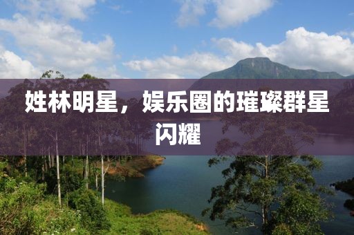 姓林明星，娱乐圈的璀璨群星闪耀