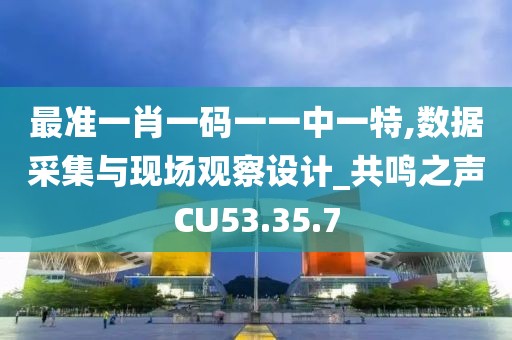 最准一肖一码一一中一特,数据采集与现场观察设计_共鸣之声CU53.35.7