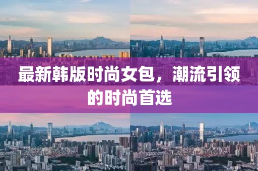 最新韩版时尚女包，潮流引领的时尚首选