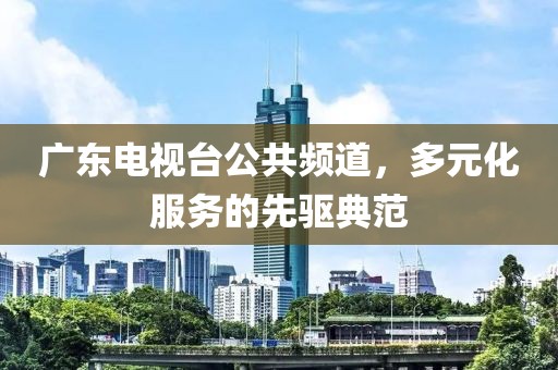 广东电视台公共频道，多元化服务的先驱典范