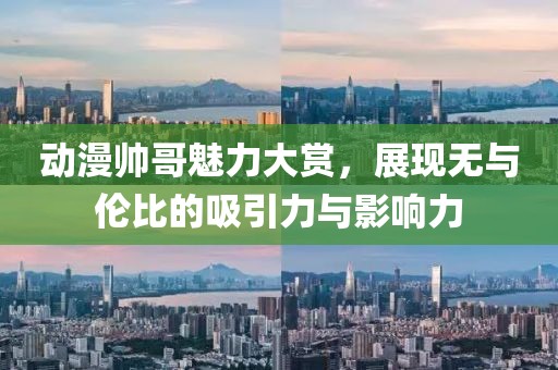 动漫帅哥魅力大赏，展现无与伦比的吸引力与影响力