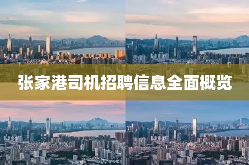 张家港司机招聘信息全面概览