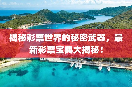揭秘彩票世界的秘密武器，最新彩票宝典大揭秘！