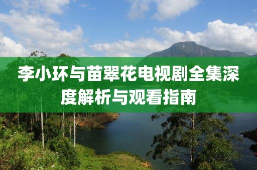 李小环与苗翠花电视剧全集深度解析与观看指南