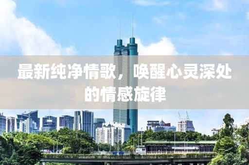 最新纯净情歌，唤醒心灵深处的情感旋律