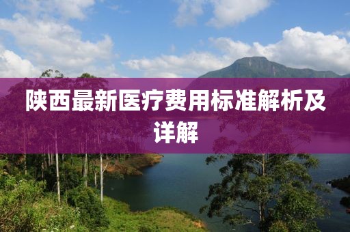 陕西最新医疗费用标准解析及详解
