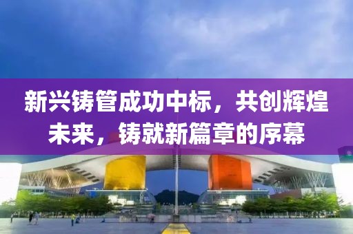 新兴铸管成功中标，共创辉煌未来，铸就新篇章的序幕