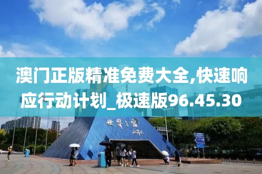 澳门正版精准免费大全,快速响应行动计划_极速版96.45.30