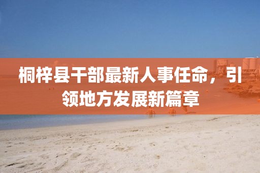 桐梓县干部最新人事任命，引领地方发展新篇章
