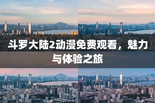 斗罗大陆2动漫免费观看，魅力与体验之旅