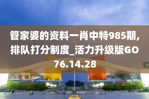 管家婆的资料一肖中特985期,排队打分制度_活力升级版GO76.14.28