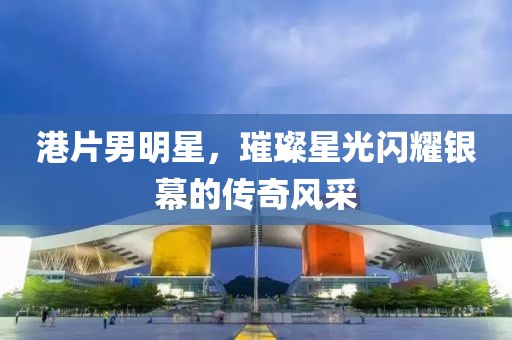 港片男明星，璀璨星光闪耀银幕的传奇风采