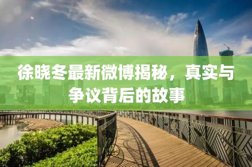 徐晓冬最新微博揭秘，真实与争议背后的故事