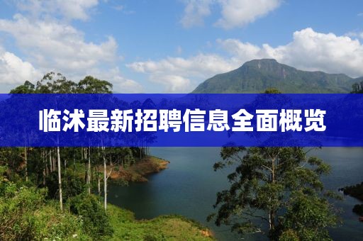 临沭最新招聘信息全面概览