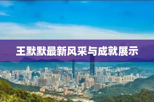王默默最新风采与成就展示