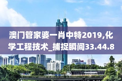 澳门管家婆一肖中特2019,化学工程技术_捕捉瞬间33.44.8