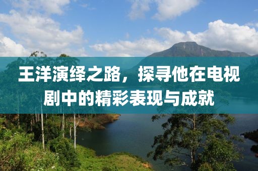 王洋演绎之路，探寻他在电视剧中的精彩表现与成就