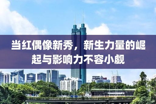 当红偶像新秀，新生力量的崛起与影响力不容小觑