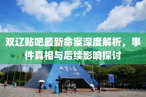 双辽贴吧最新命案深度解析，事件真相与后续影响探讨