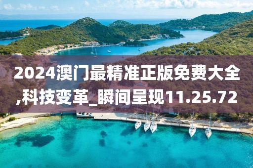 2024澳门最精准正版免费大全,科技变革_瞬间呈现11.25.72