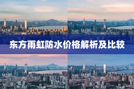 东方雨虹防水价格解析及比较
