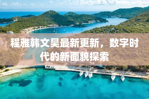 程雅韩文昊最新更新，数字时代的新面貌探索