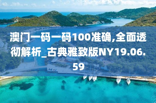 澳门一码一码100准确,全面透彻解析_古典雅致版NY19.06.59