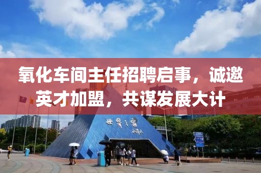 氧化车间主任招聘启事，诚邀英才加盟，共谋发展大计