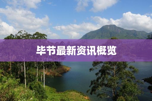 毕节最新资讯概览