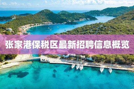 张家港保税区最新招聘信息概览