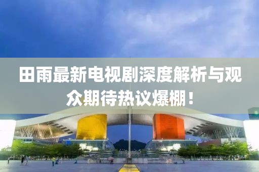 田雨最新电视剧深度解析与观众期待热议爆棚！