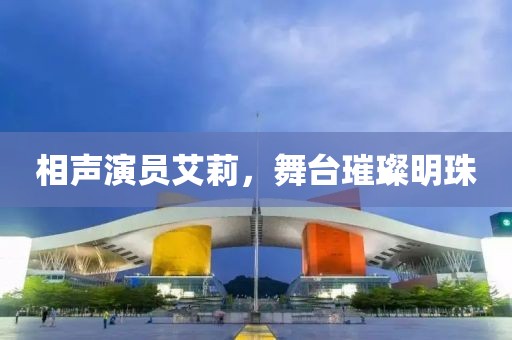 相声演员艾莉，舞台璀璨明珠