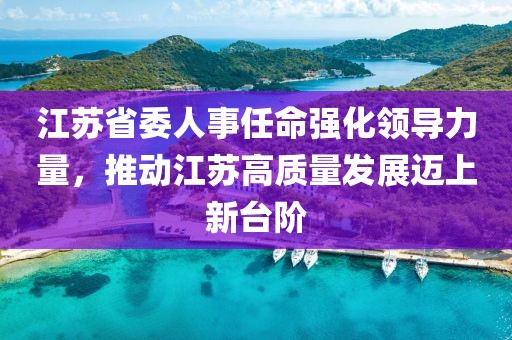 江苏省委人事任命强化领导力量，推动江苏高质量发展迈上新台阶