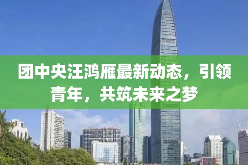 团中央汪鸿雁最新动态，引领青年，共筑未来之梦