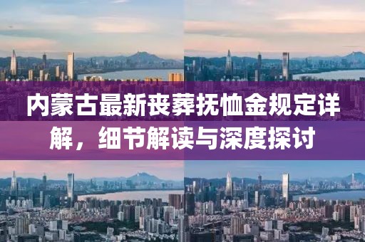 内蒙古最新丧葬抚恤金规定详解，细节解读与深度探讨