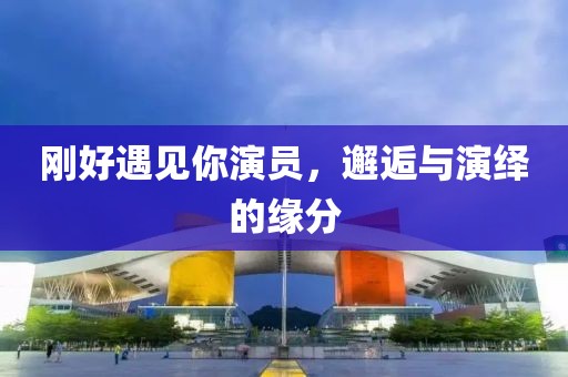 刚好遇见你演员，邂逅与演绎的缘分