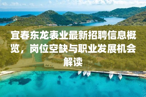 宜春东龙表业最新招聘信息概览，岗位空缺与职业发展机会解读