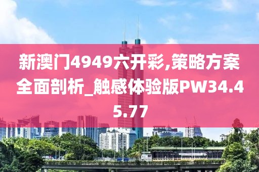 新澳门4949六开彩,策略方案全面剖析_触感体验版PW34.45.77