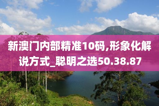 新澳门内部精准10码,形象化解说方式_聪明之选50.38.87