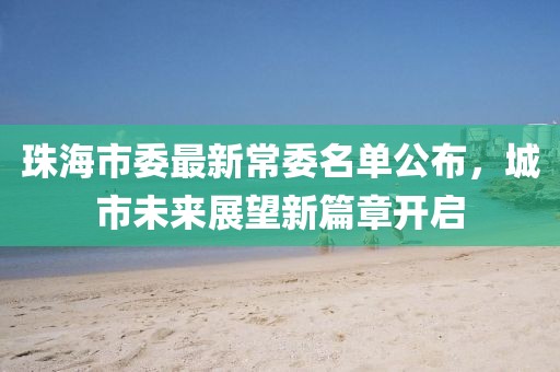 珠海市委最新常委名单公布，城市未来展望新篇章开启