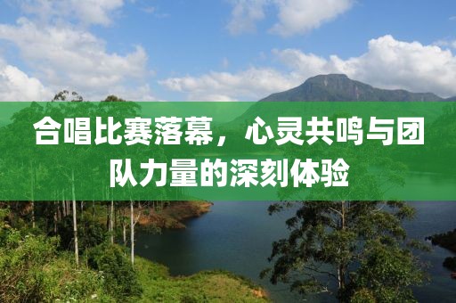 合唱比赛落幕，心灵共鸣与团队力量的深刻体验
