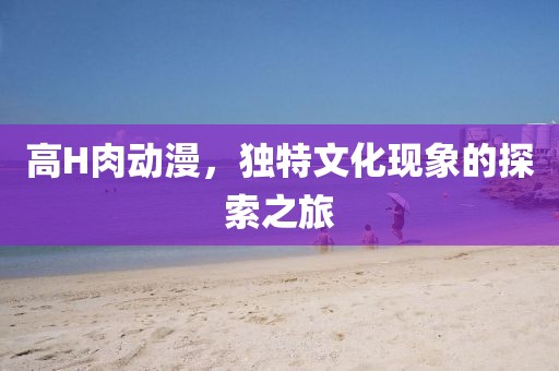 高H肉动漫，独特文化现象的探索之旅