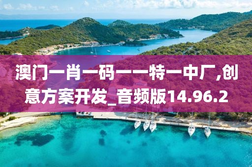 澳门一肖一码一一特一中厂,创意方案开发_音频版14.96.2