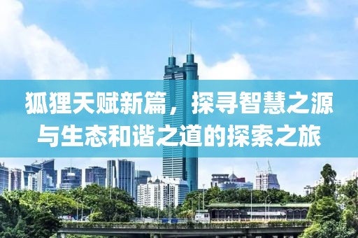 狐狸天赋新篇，探寻智慧之源与生态和谐之道的探索之旅