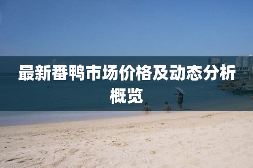 最新番鸭市场价格及动态分析概览