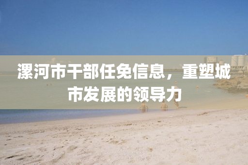 漯河市干部任免信息，重塑城市发展的领导力