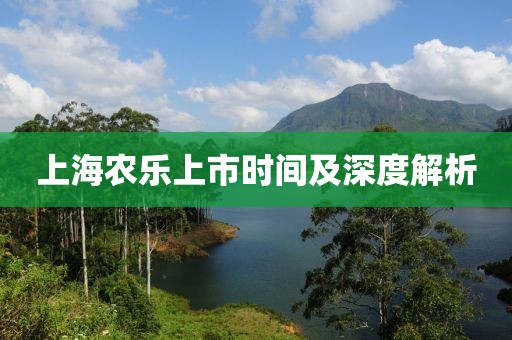 上海农乐上市时间及深度解析