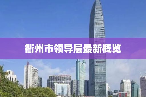 衢州市领导层最新概览