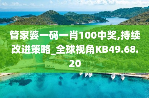 管家婆一码一肖100中奖,持续改进策略_全球视角KB49.68.20