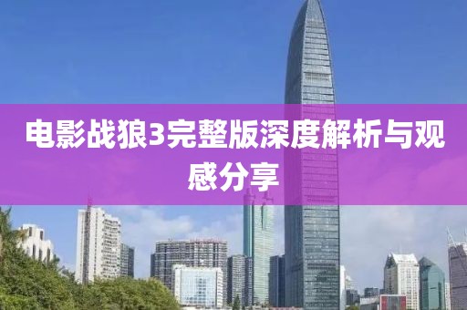 电影战狼3完整版深度解析与观感分享